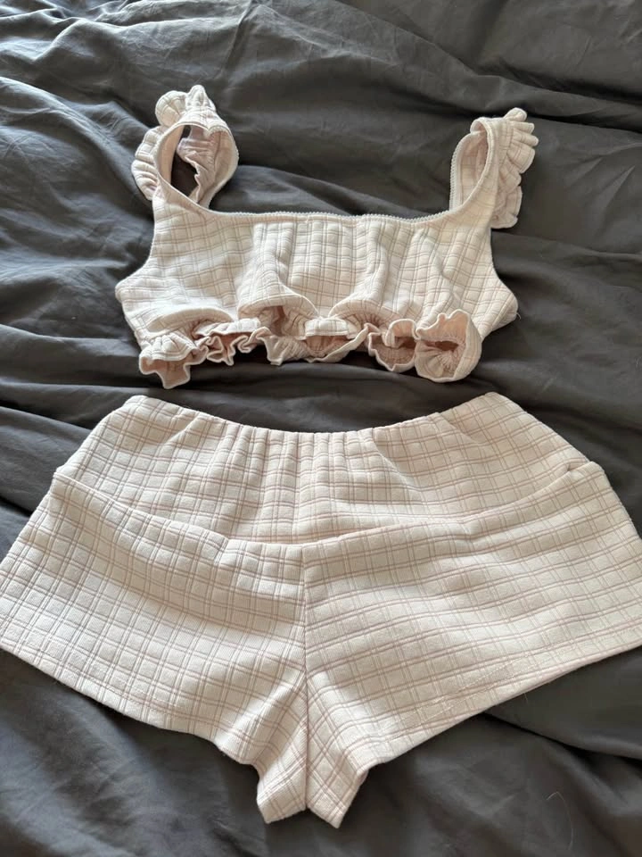Soft Pink Beige Sleepwear Set - photo 5