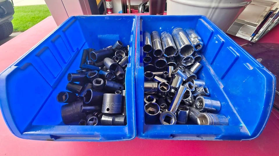 Assortment of 3/8” & 1/4” Sockets