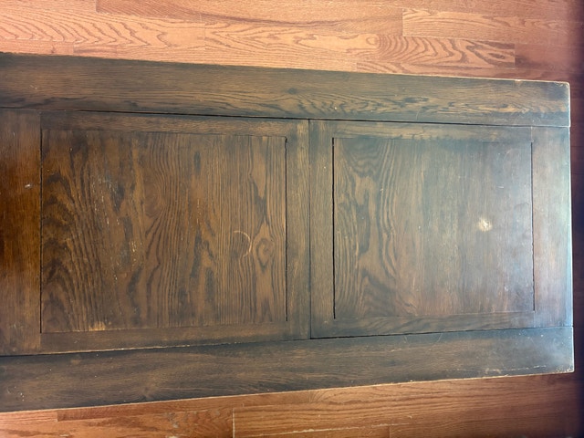 Solid Wood Coffee Table with Hidden Storage - Minor Scuffs - photo 2