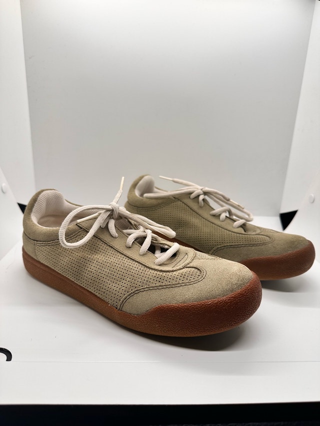 North Star Women's Suede Lace-Up shoes - Olive/Tan - Size 8 - photo 2