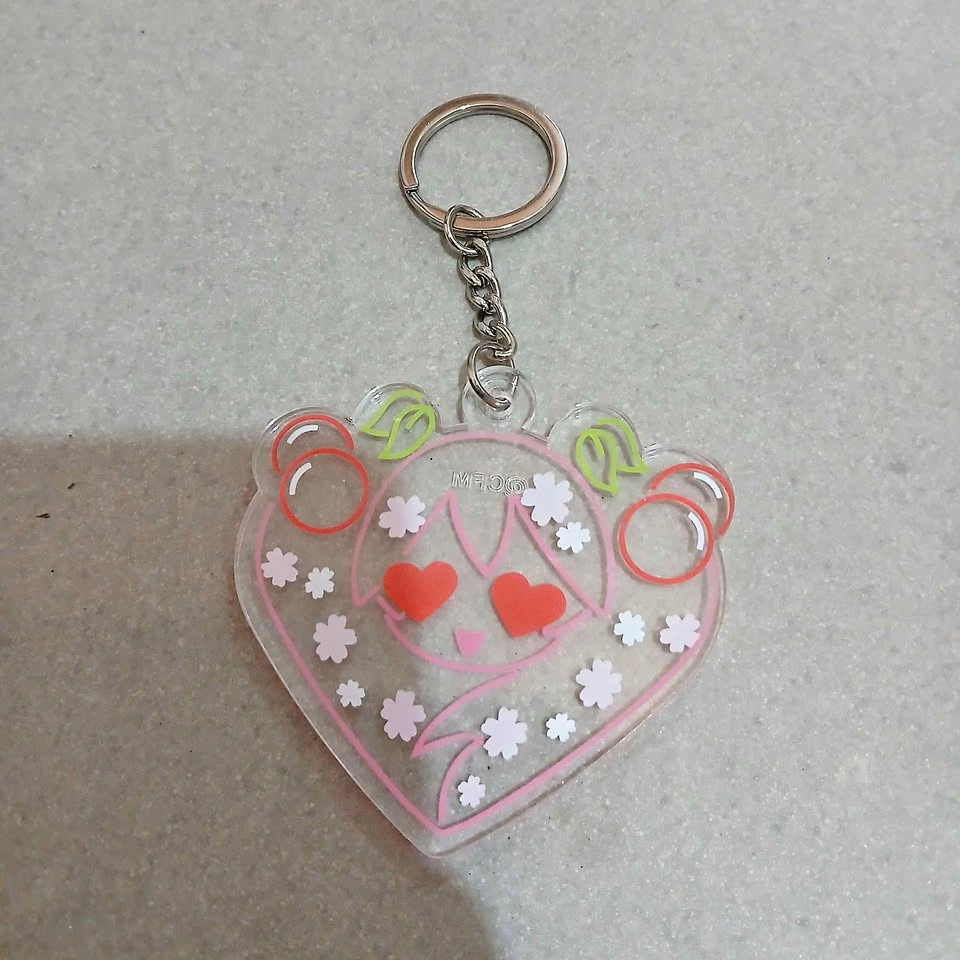 ⚽ Hatsune Miku Heart Cherry Keychain