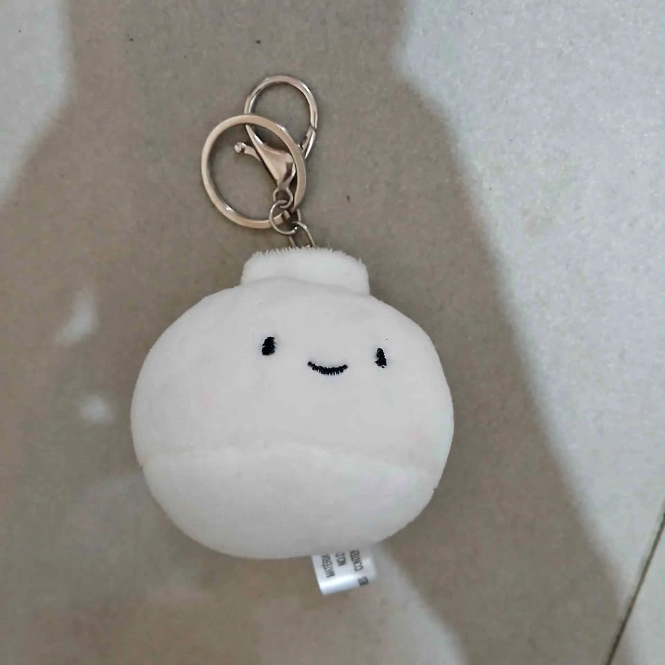 White Dumpling Keychain
