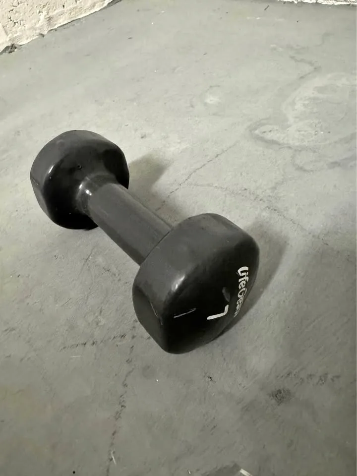 Single 7 lb Dumbbell – LifeGear Coated thumbnail