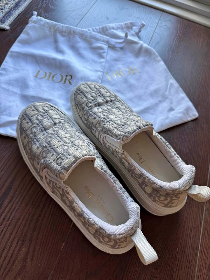 Christian Dior Oblique Slip-On Sneakers Grey Stone (38.5)