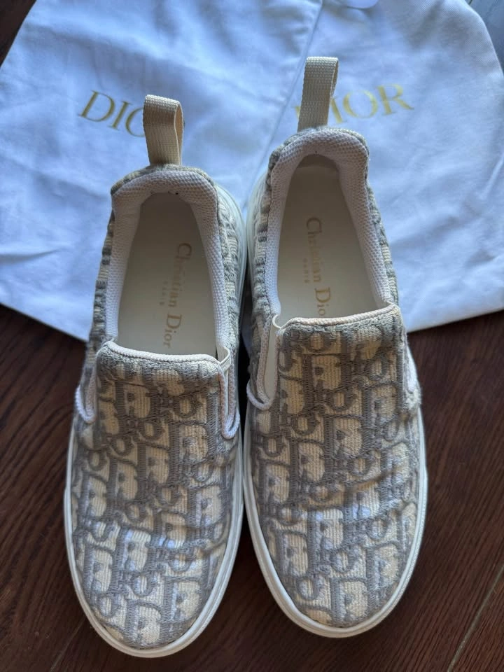 Christian Dior Oblique Slip-On Sneakers Grey Stone (38.5) - photo 2