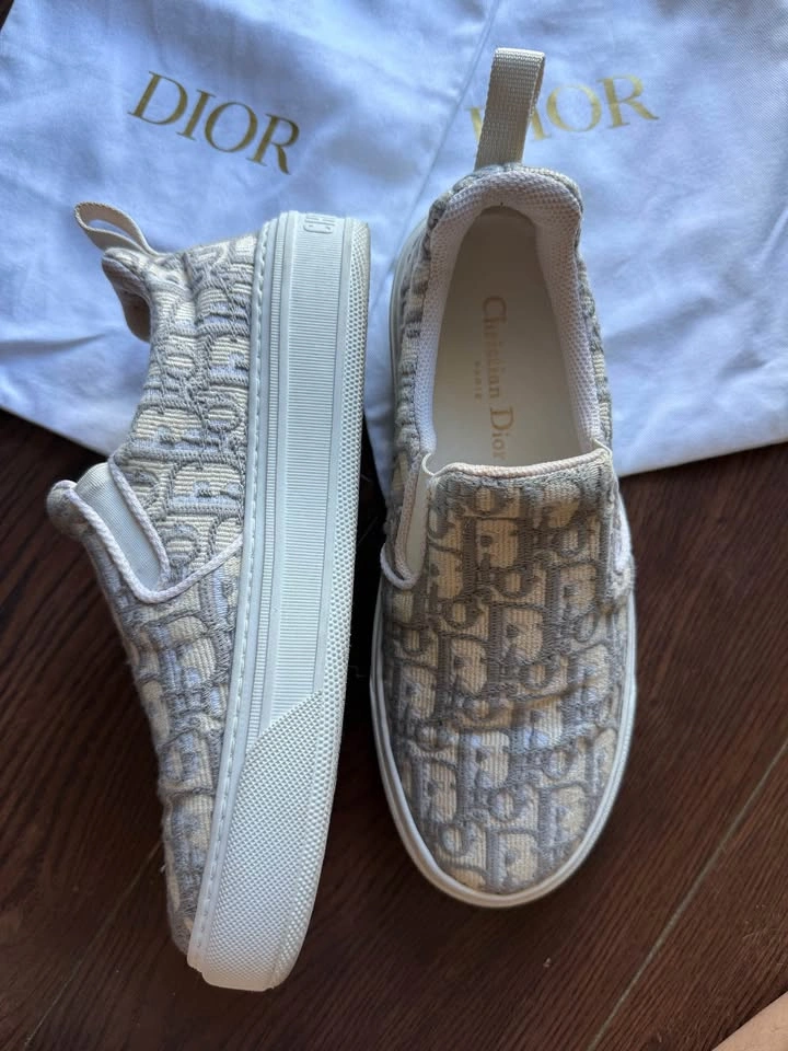 Christian Dior Oblique Slip-On Sneakers Grey Stone (38.5) - photo 3