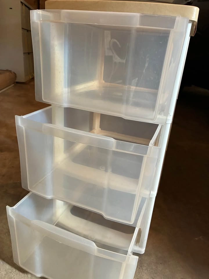 3-Drawer Plastic Storage Cart - photo 2