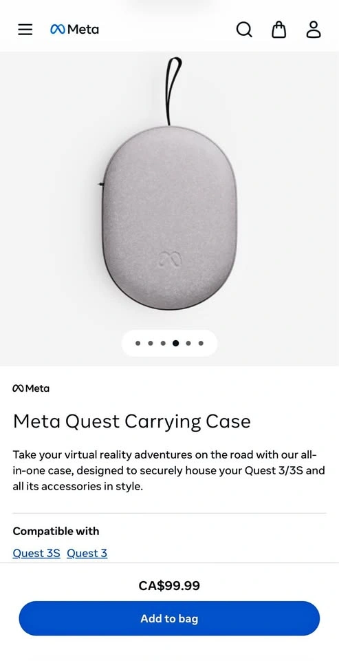 Meta Quest Carrying Case