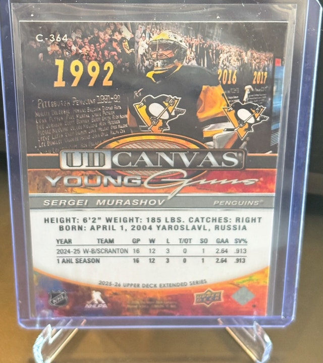 Sergei Murashov - YG Canvas C-364. 2025-26 UD Ext. Series - photo 2
