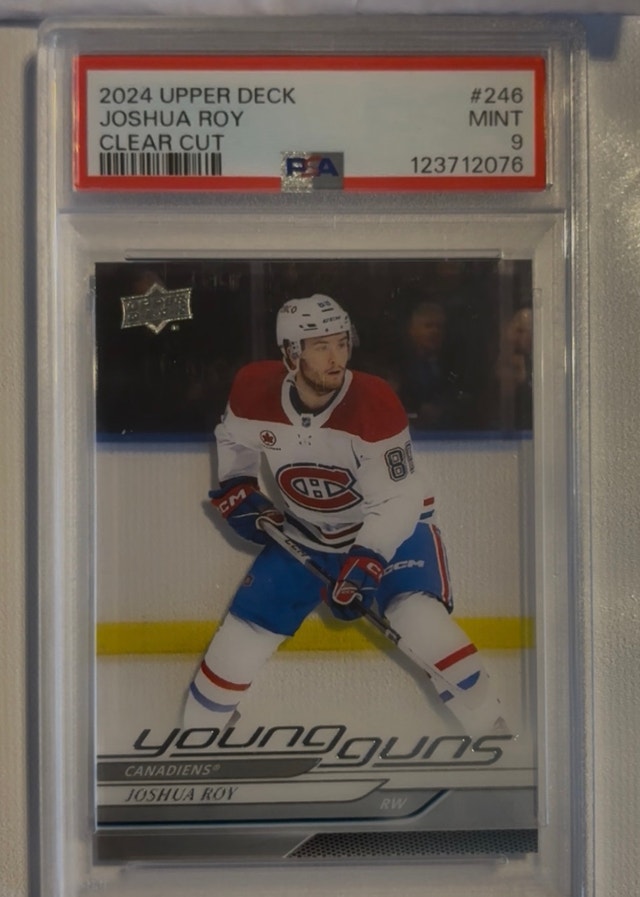Joshua Roy Upper Deck Young Guns Clear Cut