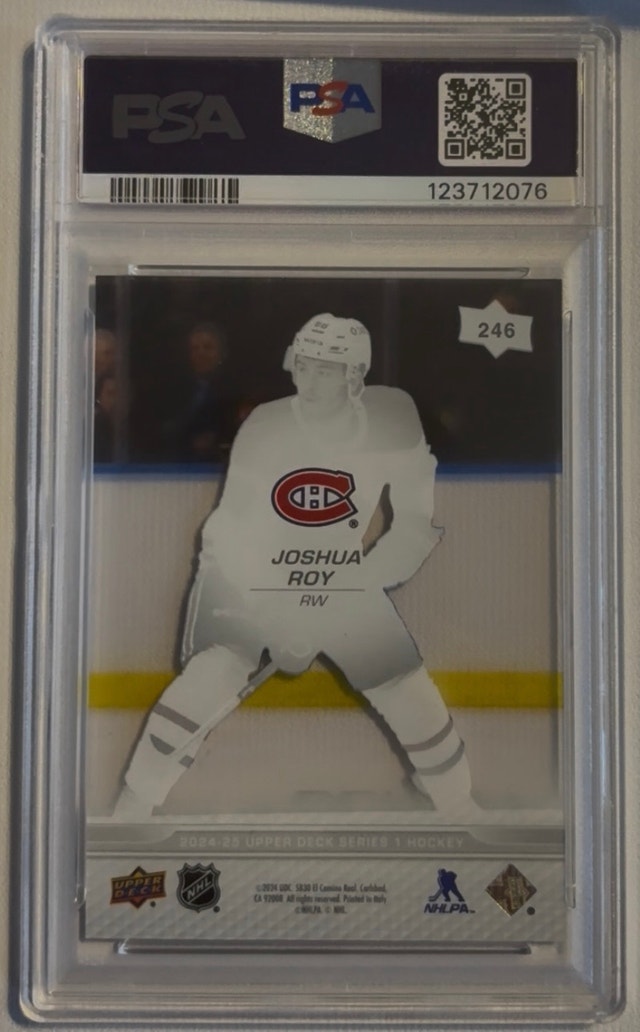 Joshua Roy Upper Deck Young Guns Clear Cut - photo 2