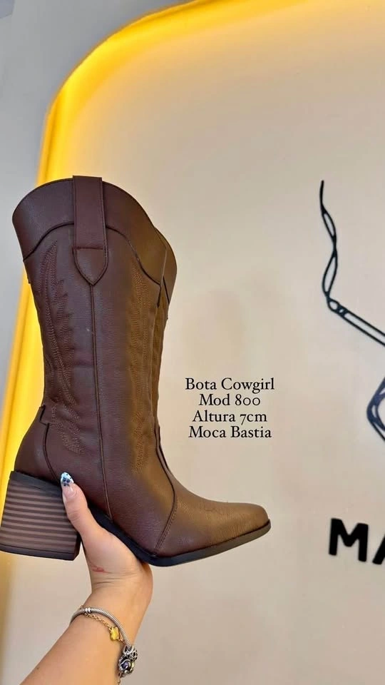 Stylish Women's Cowgirl Boots - Moca Bastia - New