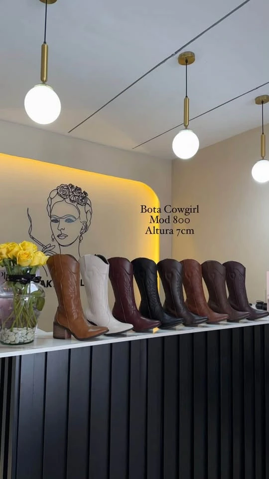 Stylish Women's Cowgirl Boots - Moca Bastia - New - photo 2