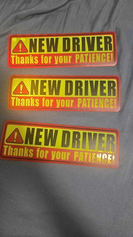 Student driver stickers