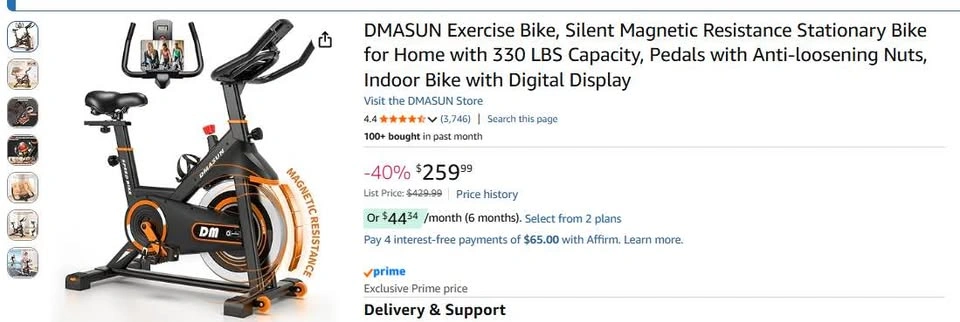 DMASUN exercise bike - photo 5