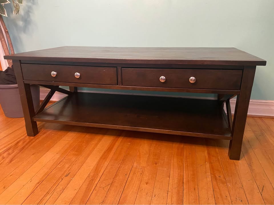 FREE DELIVERY: Espresso Side Table $80 (HRM) - photo 2