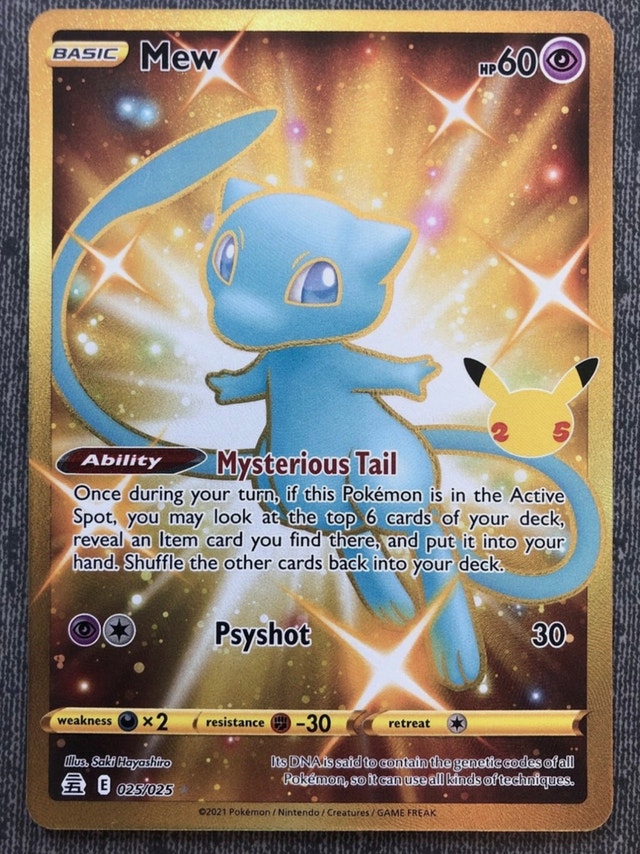 Gold Mew 25th Anniversary Set 025/025