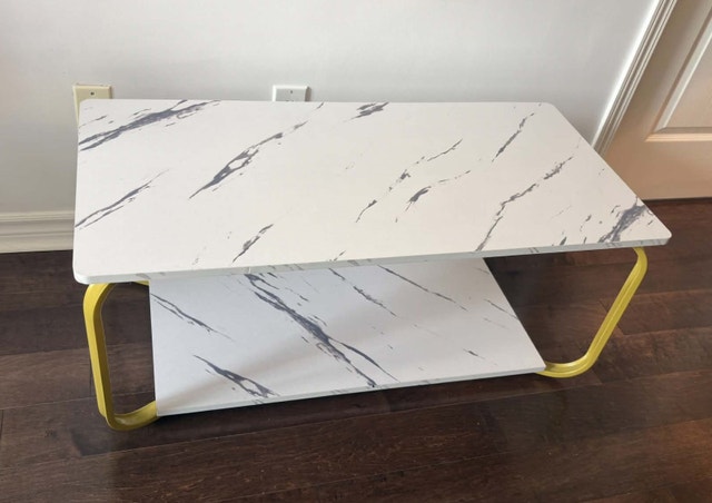 Faux Marble Coffee Table