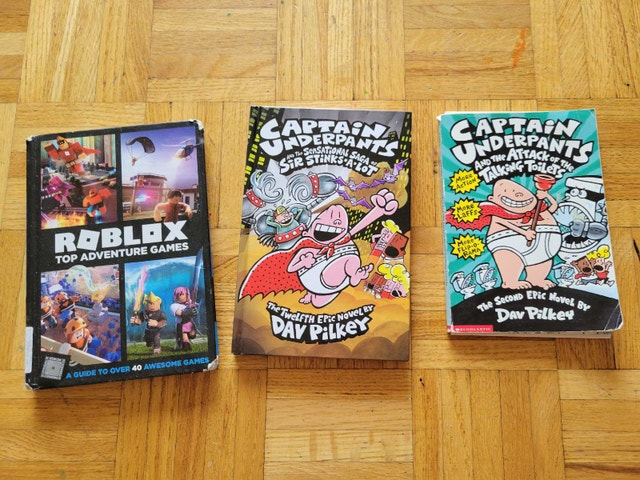 Roblox and Captain Underpants Book Bundle