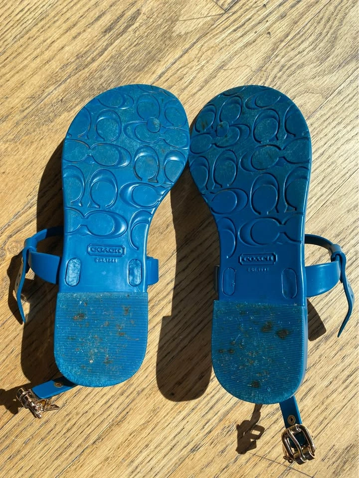 Coach Blue Plastic Sandals (5) - photo 2