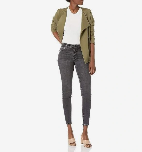The Drop Caralyn Mirand Knit Moto Jacket Small NWT ⚽️ - photo 3