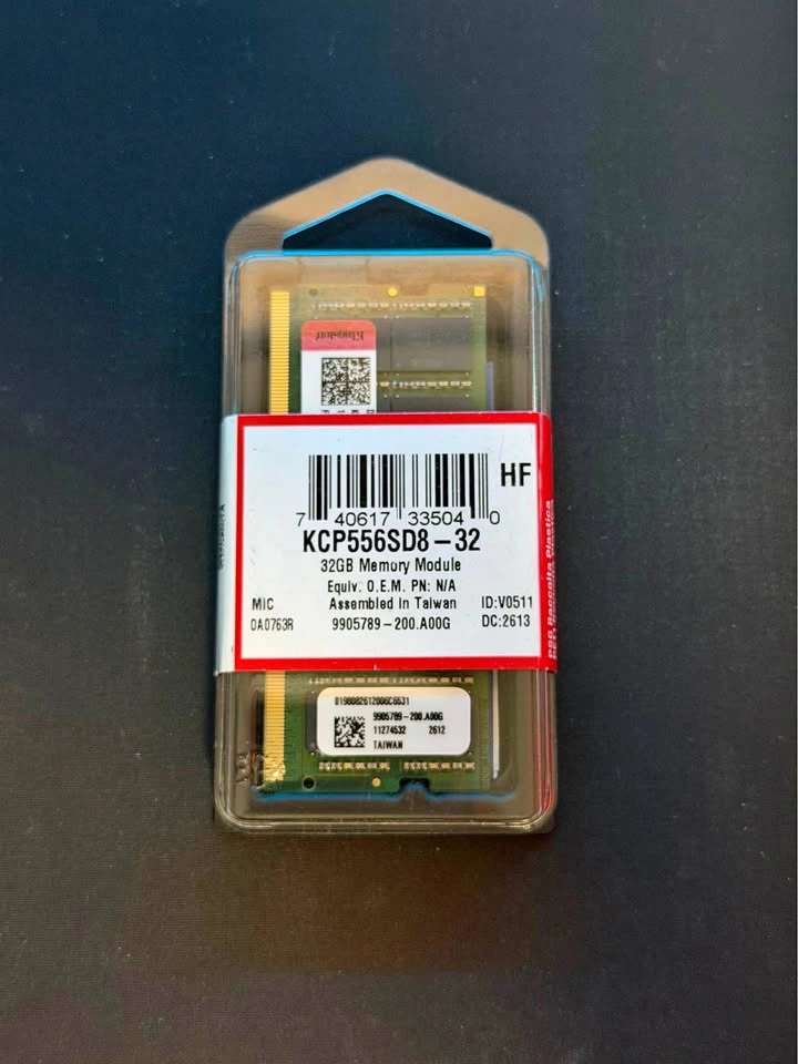 Kingston 32GB DDR5 5600MHZ Laptop Memory Ram BRANDNEW Sealed
