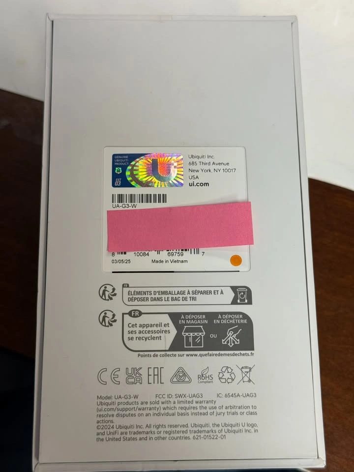 Ubiquiti Unifi G3 Reader UA-G3-W - photo 4