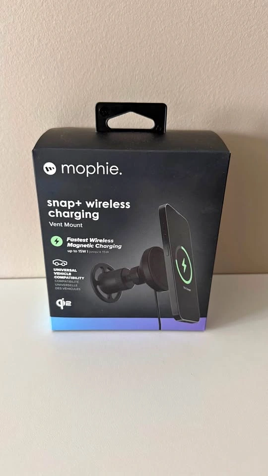 Mophie Snap+ Wireless Charging Vent Mount (Qi2) – 15W