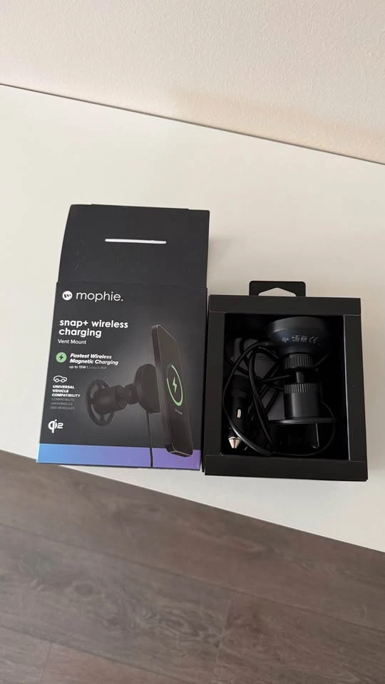 Mophie Snap+ Wireless Charging Vent Mount (Qi2) – 15W - photo 2