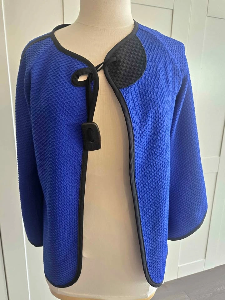 Joseph Ribkoff Royal Blue Textured Jacket