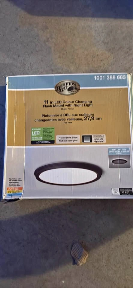 Hampton Bay 11-inch flush mount light