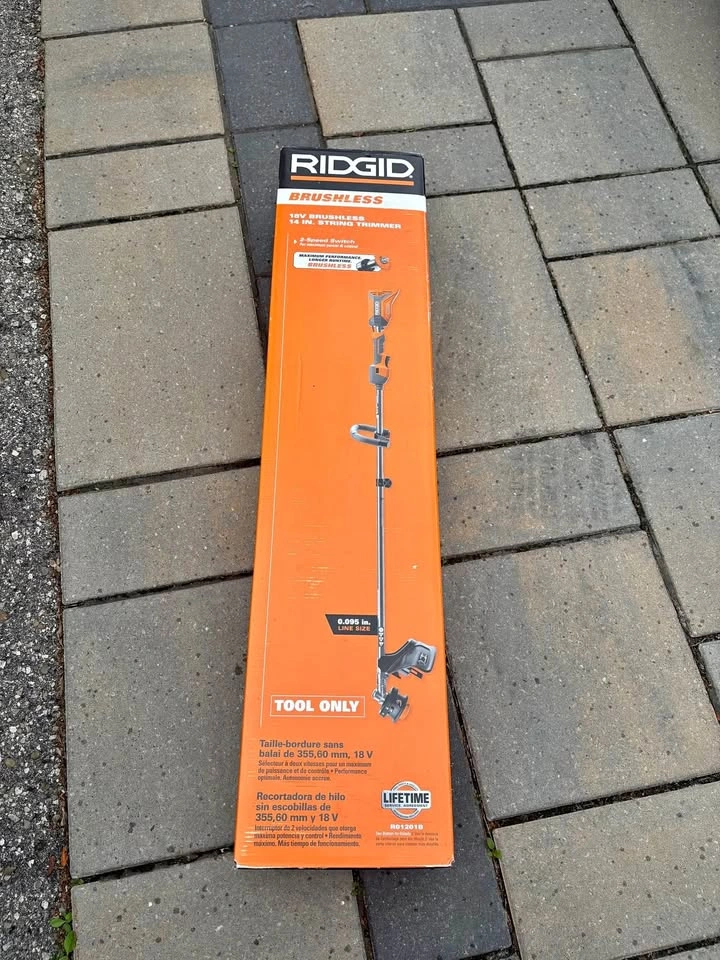 Brand New RIDGID 18V Brushless 14” String Trimmer (Tool Only)