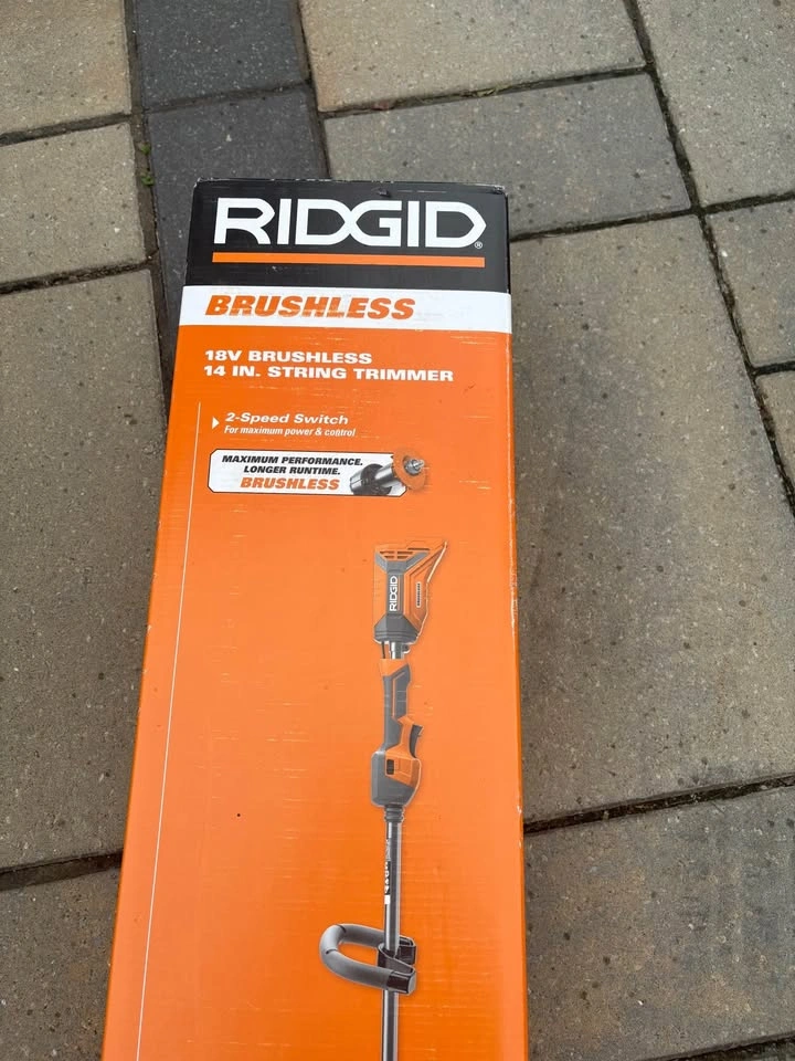 Brand New RIDGID 18V Brushless 14” String Trimmer (Tool Only) - photo 2