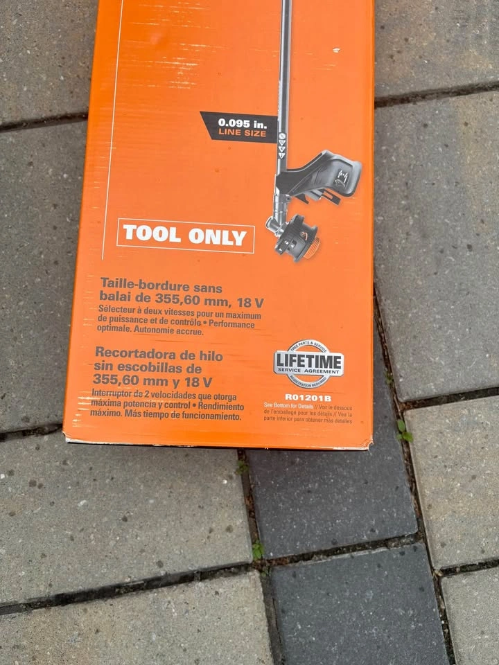 Brand New RIDGID 18V Brushless 14” String Trimmer (Tool Only) - photo 3