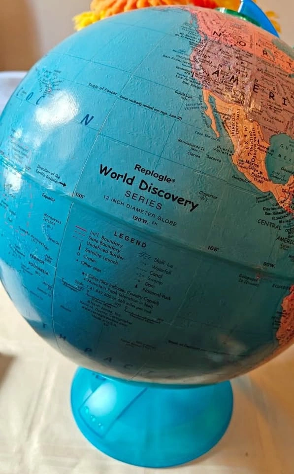 Replogle Globes Traveler Globe, 12-Inch, Blue