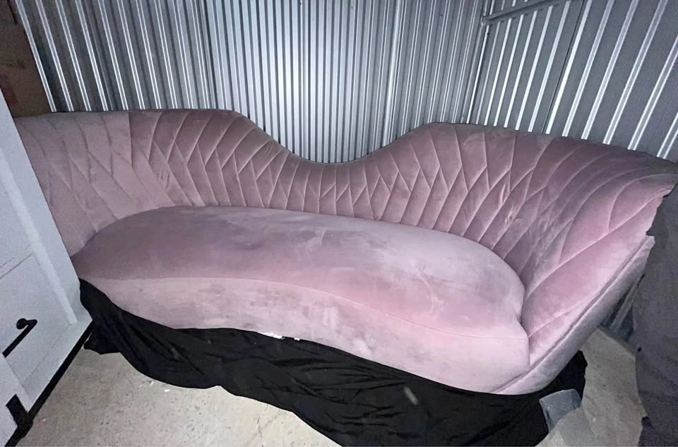 Suede Loveseat couch