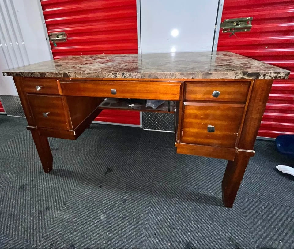 Marble top desk