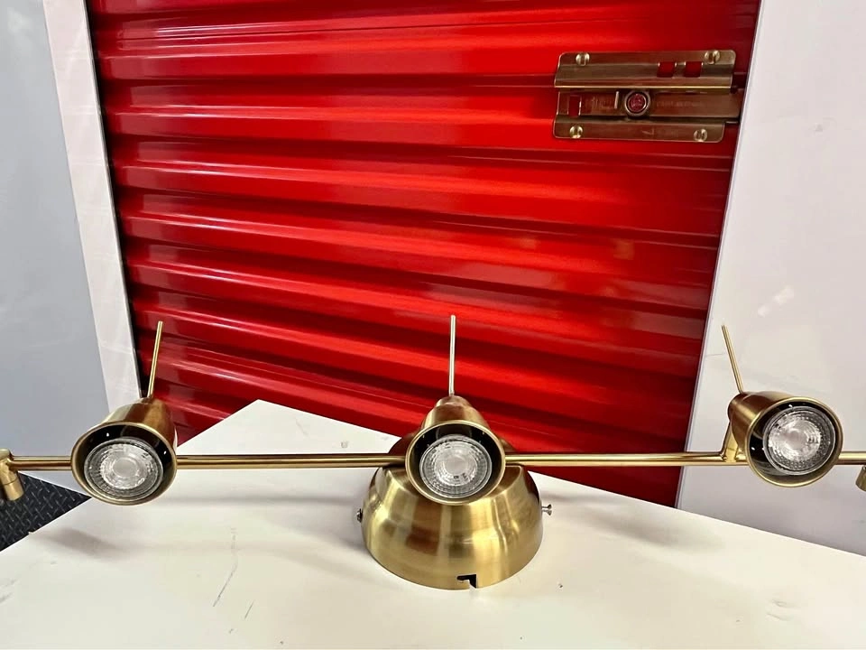 Ikea BAROMETER Ceiling track, 5-spots, brass color