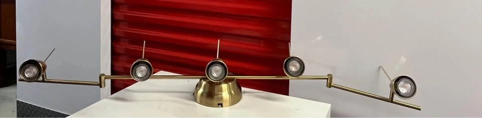 Ikea BAROMETER Ceiling track, 5-spots, brass color - photo 4