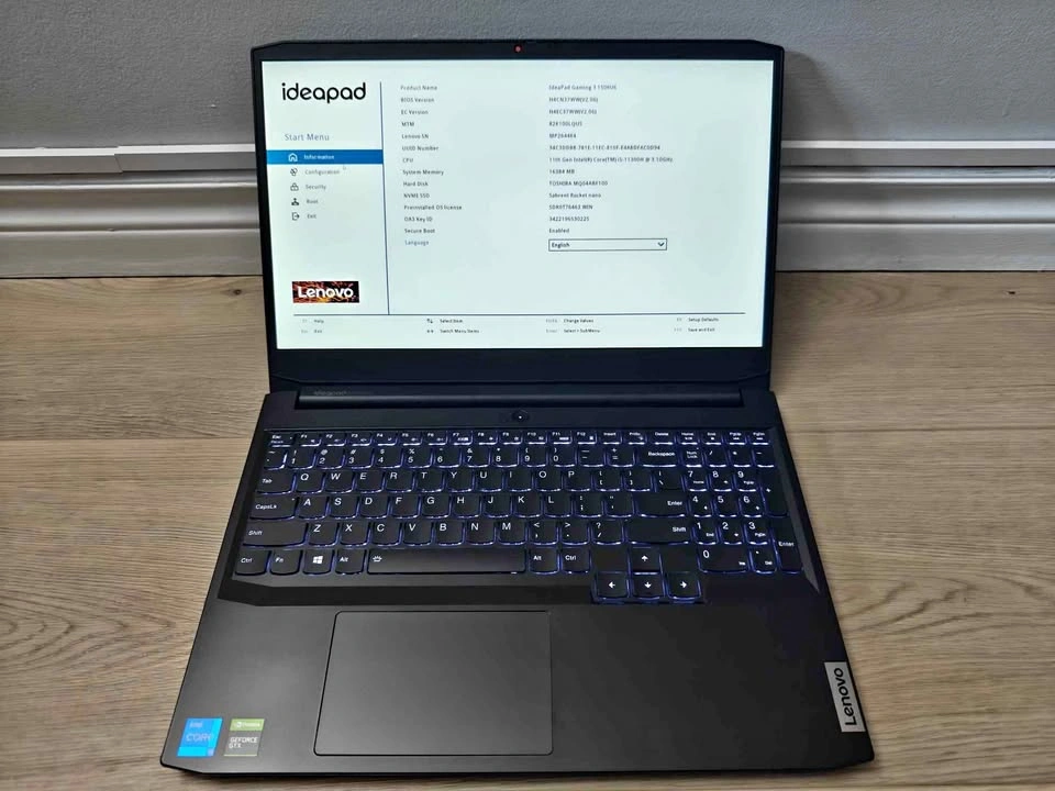 Lenovo ideapad gaming 3i 15IHU6