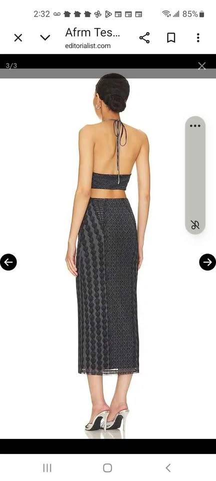 AFRM Halter Cutout Midi Dress - photo 2