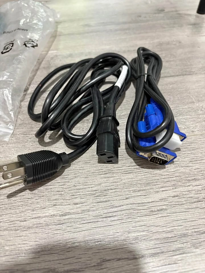 Monitor power cord + VGA to VGA