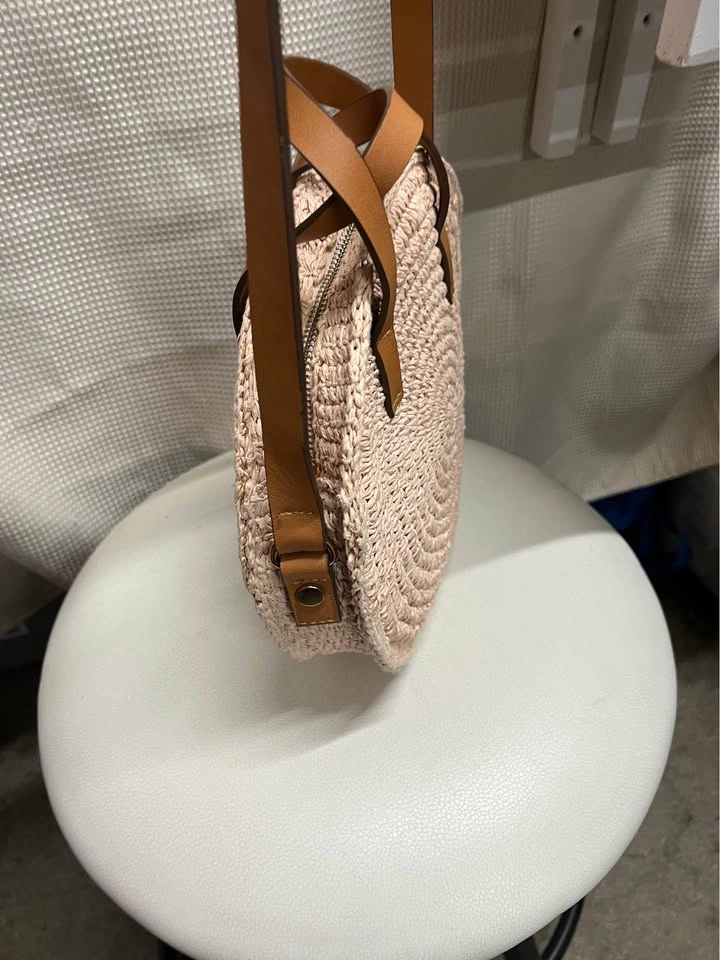 ⚽ Round straw Body/ Shoulder bag - photo 2
