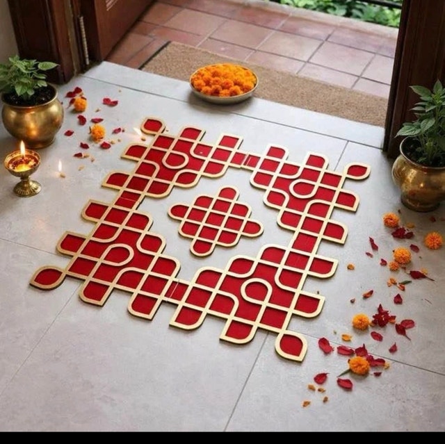 Elegant Reusable Rangoli Panel - photo 2