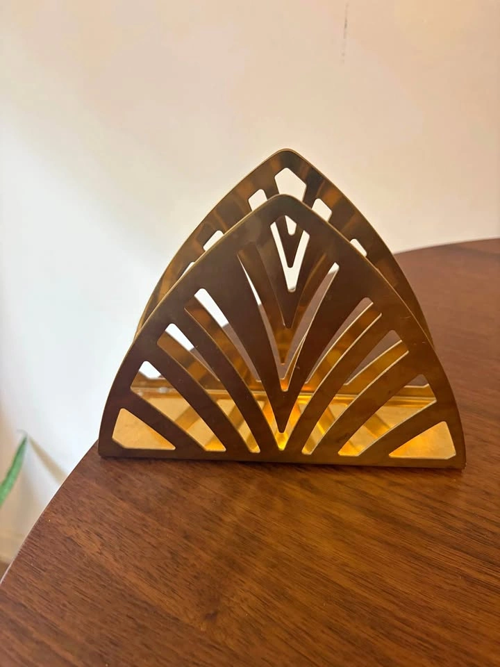 Gold Metal Napkin Holder