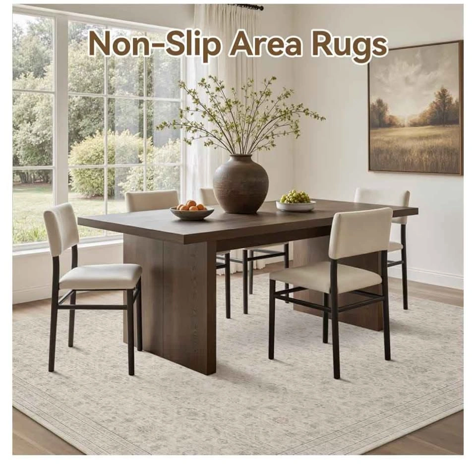 Brand New 8x10 Area Rug - Machine Washable & Non-Slip - photo 4