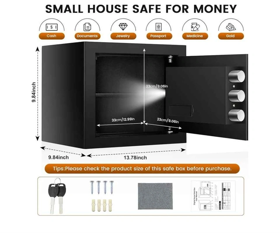 Brand New 1.2 Cuft Home Safe with Fireproof Bag - photo 4