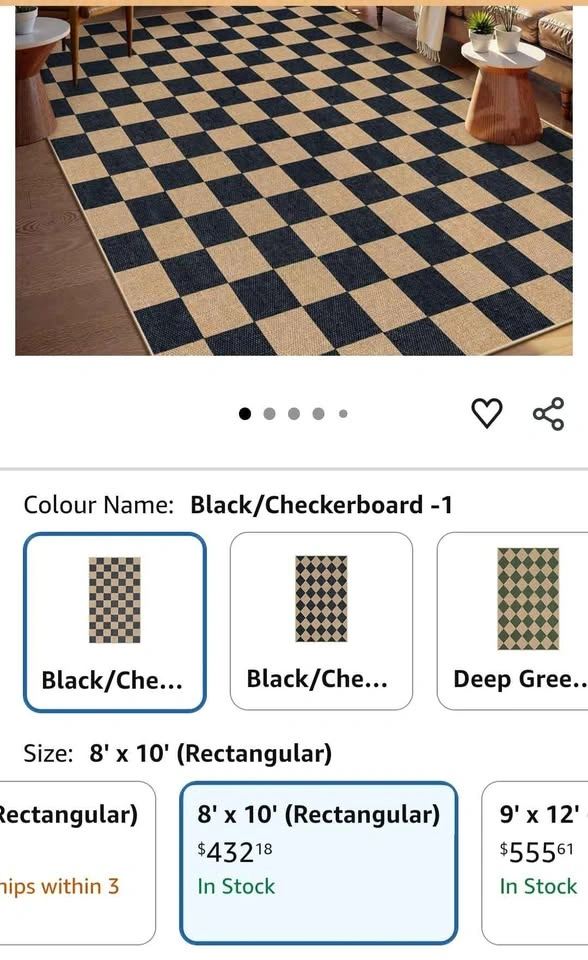 Brand new Lahome Colette Checkered Easy Jute 8x10 Rug - photo 5