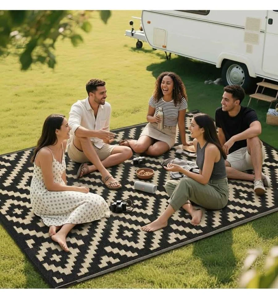 Brand New 8x10 Outdoor Rug - Waterproof Plastic Straw Mat - photo 2