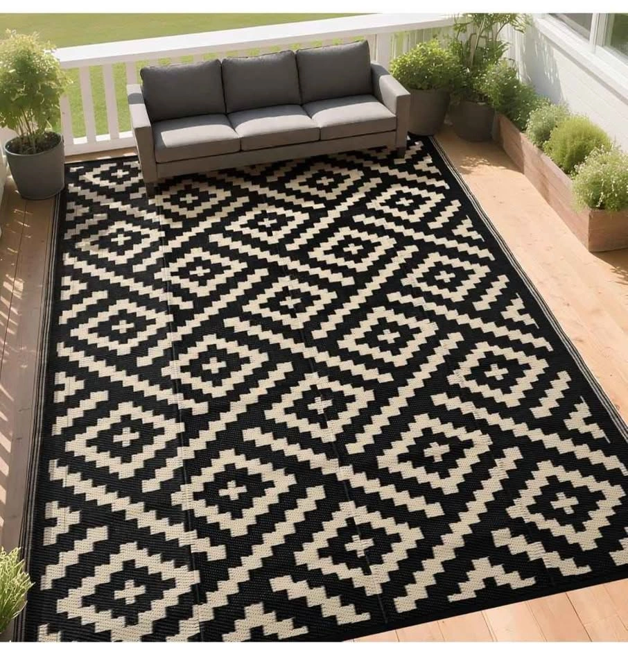 Brand New 8x10 Outdoor Rug - Waterproof Plastic Straw Mat - photo 3